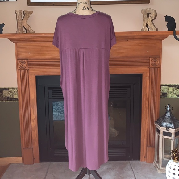 Zenana Outfitters Maxi Dress Split Hem w/ Pockets - Picture 4 of 7